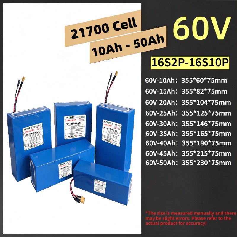 60V 30Ah 21700 Battery Pack - Paquete de baterías de litio 21700