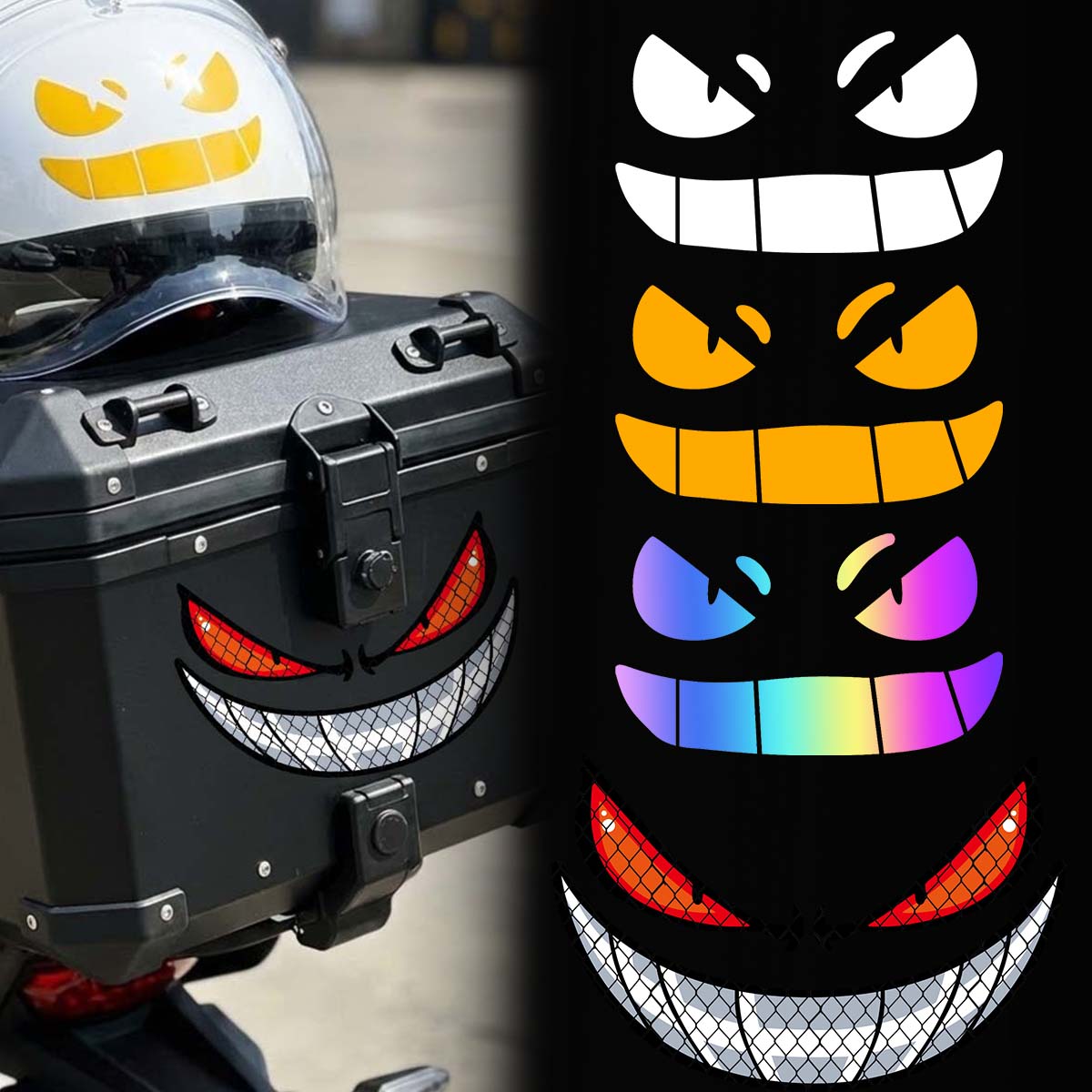 JDM Demon Eyes Gengar pegatina - Scooter Helmet Set reseña y precio
