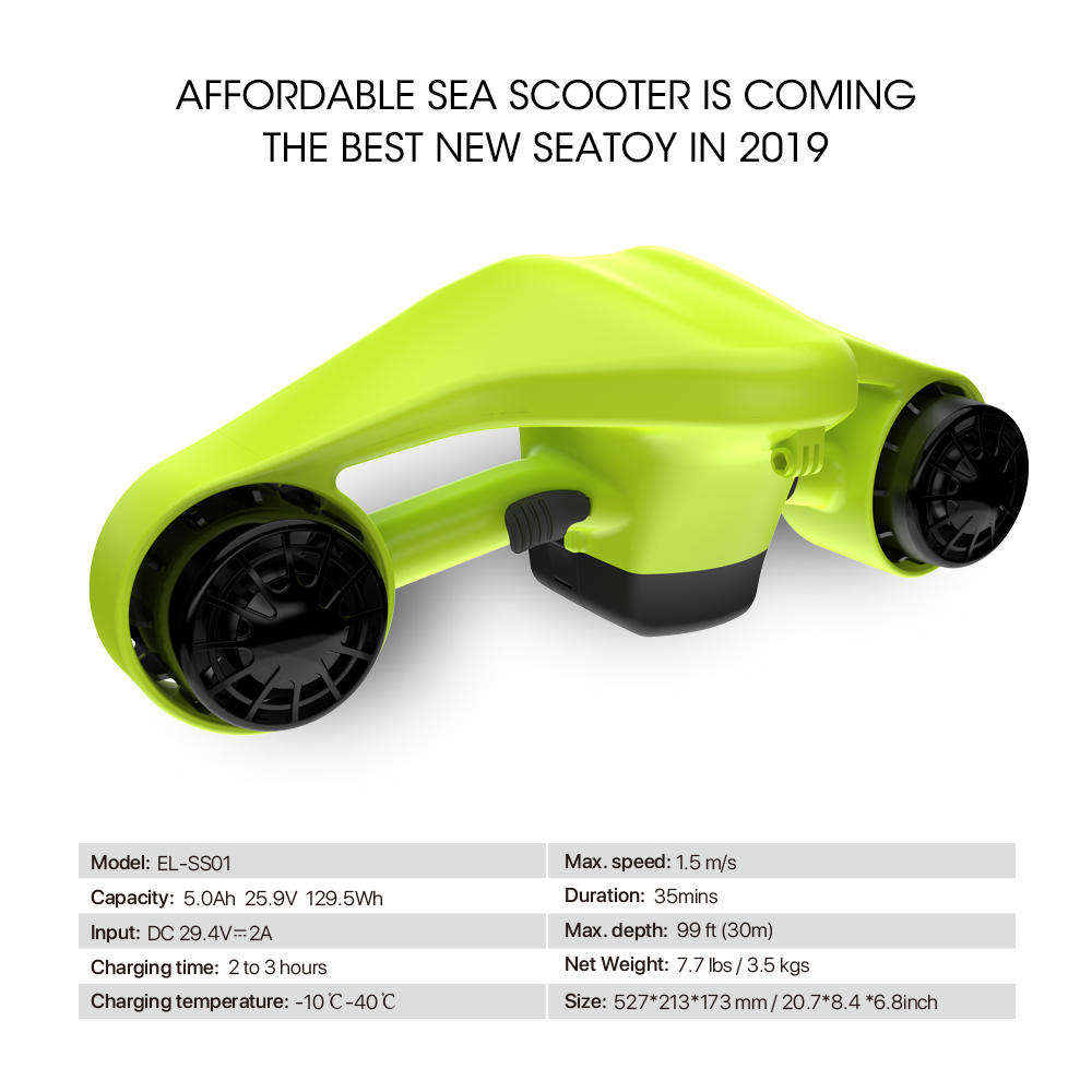 Scooter Subacuático Asiwo Mant - Scooter Electric reseña y precio
