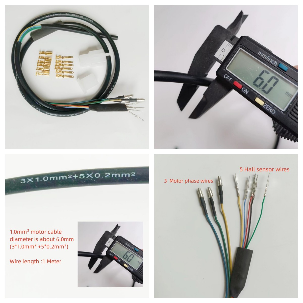 Cable de Motor de rueda de 250 - Electric Scooter 500W reseña y precio