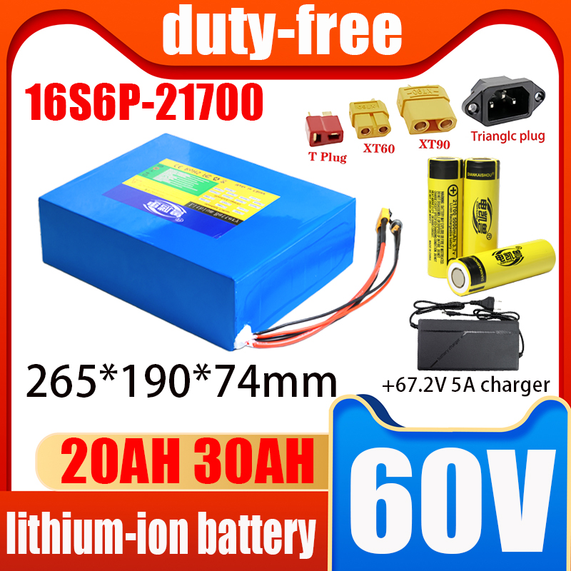 Paquete de baterías de iones d - 60V 30Ah 21700 Battery Pack reseña y precio