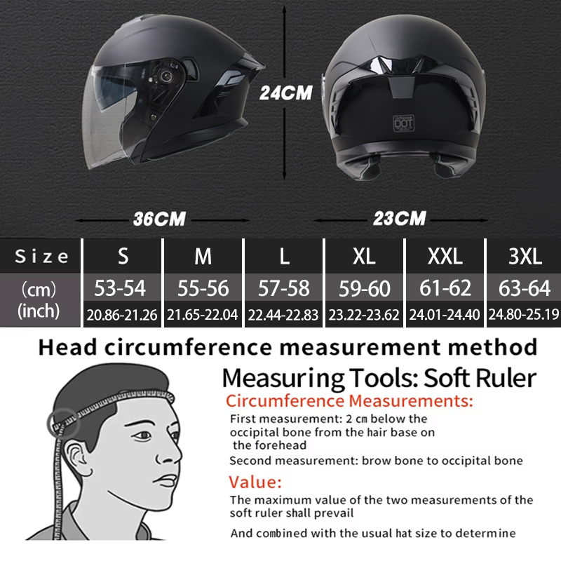 715 casco de cara abierta para - Scooter Helmet Set reseña y precio