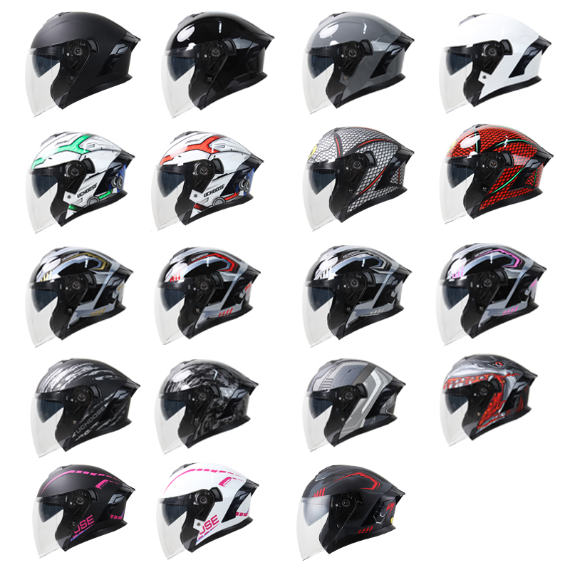 715 casco de cara abierta para - Scooter Helmet Set reseña y precio